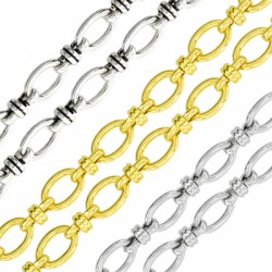 Brass Chain Knot 6x9.8mm/1.5mm