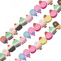 Mosaic Slider Candies 10mm (40pcs/string)