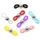 Portaocchiali in Silicone con Perla Rotonda in Metallo 16X8 mm