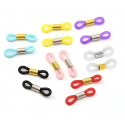 Silicon Eyeglass Holder with Metal Spiral 16x8mm