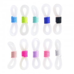 Silicon Eyeglass Holder with Metal Spiral 21x7mm