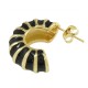 Brass Earring Hoop w/ Enamel 24mm
