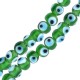 Glass Bead Round Evil Eye 8mm (Ø2.2mm) (38pcs/str)