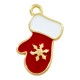 Enameled Zamak Charm Glove 10.7x19.4mm/2.14mm