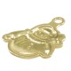 Pendentif en Zamak Émaillé Bonhomme de Neige 17.3 x 21.7 Mm/2.19 mm