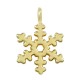 Enameled Zamak Snowflake 15x21.1mm/1.9mm