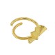 Brass Ring Fan 19x10mm