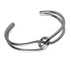 Bracelet Jonc Ajustable motif Nœud en Métal/Laiton 67x11mm