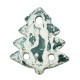 Ceramic Lucky Pendant Christmas Tree w/ Enamel 44x50mm