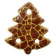 Ceramic Lucky Pendant  Christmas Tree w/ Enamel 44x50mm