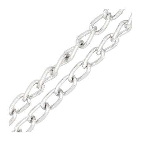 Aluminium Diamond Cut Chain 14x8.5mm/2.3mm