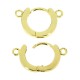 Orecchino in Metallo Ottone a Cerchio con Anellini 14mm