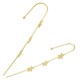 Brass Earring Crawler w/ Stars 70mm