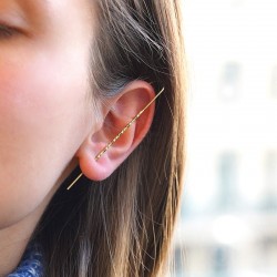 Brass Earring Crawler 70mm