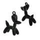 Ciondolo in Metallo Ottone Cane Palloncino con Smalto 7x17mm