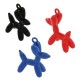 Ciondolo in Metallo Ottone Cane Palloncino con Smalto 7x17mm