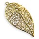 Brass Cast Leaf 58x30mm