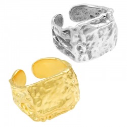 Bague Carrée en Laiton 14 x 20 mm
