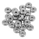 Perles Rondelles 8mm/3mm (Ø1.8mm) en Acier Inoxydable