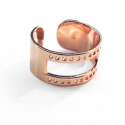 Brass Finger Ring 20x10mm (Ideal for Miyuki Beads)