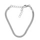 Stainless Steel 304 Bracelet Chain Snake w/Clasp 150mm/3mm