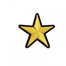 Applicazione Termoadesiva di Tela Stella 40mm