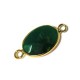 Brass Oval Setting 13x18mm With Indian Agate Stone