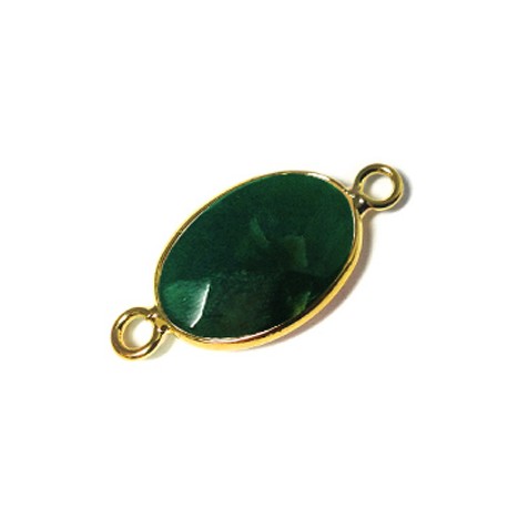 Brass Oval Setting 13x18mm With Indian Agate Stone
