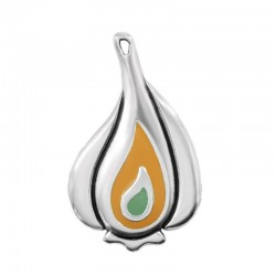 Zamak Pendant Garlic w/ Enamel 30x51mm