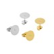 Clous d'oreilles disque 10mm en Acier Inoxydable 304