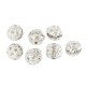 Metal Bead Round with Strass 8mm Ø1mm