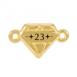 Zamak Lucky Connector Diamond “2023” 19x11mm