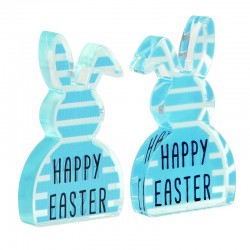 Plexi Acrylic Deco Bunny "HAPPY EASTER" 42x73mm