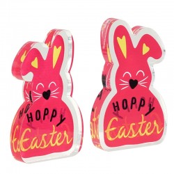 Soprammobile in Plexi Coniglio "HOPPY Easter" 50x80mm