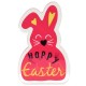 Πλέξι Ακρυλικό Επιτραπέζιο Λαγουδάκι "HOPPY Easter" 50x80mm