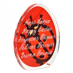 Πλέξι Ακρυλικό Επιτραπέζιο Αυγό "Πάσχα" Πασχαλίτσα 90x113mm