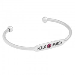 Bracelet ‘’Hello March’’ fleur avec œil 65mm 3mm