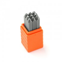 Timbri Impress Art con Segni di Punteggiatura di Base 3 mm (9 Pezzi)
