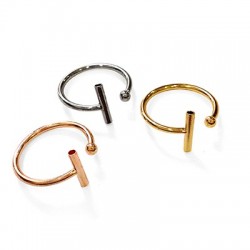 Brass Ring Bar and Ball 20mm