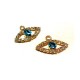 Colgante Ojo con Strass 10x22mm