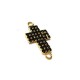 Croix avec Strass 16 x 28 mm avec 2 Anneaux