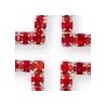 Argent / Rouge
