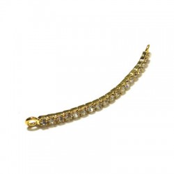 Rhinestone Curved Bar 45mm