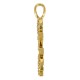 Pendentif en Laiton et Zircon « OMG » 29 x 7 mm