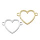 Zamak Connector Heart Frame Hollow 30x27mm