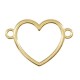 Zamak Connector Heart Frame Hollow 30x27mm