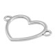 Zamak Connector Heart Frame Hollow 30x27mm