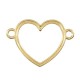 Zamak Connector Heart Frame Hollow 30x27mm