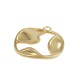 Zamak Charm Round Irregular 22mm