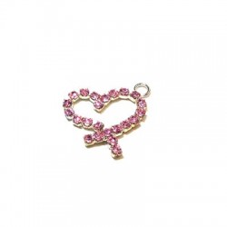 Cœur en Strass 18 mm